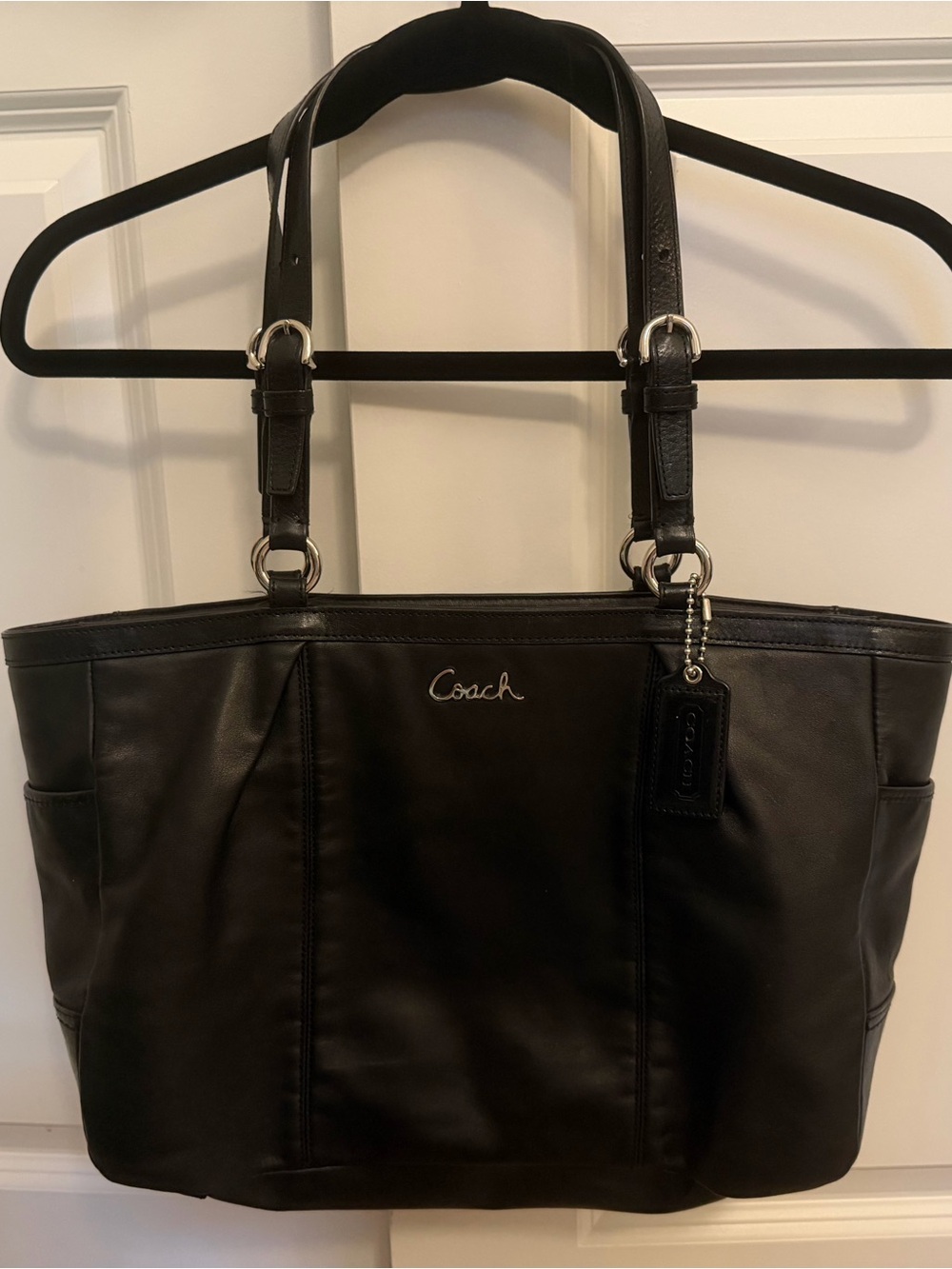 Coach Gallery Tote in black leather, style no. 9237